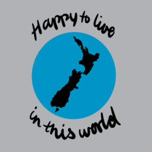 Happy to live in NZ - Mens Lowdown Singlet Design
