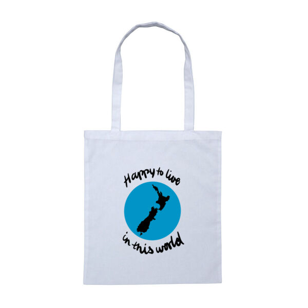 Happy to live in NZ - Tote Bag Thumbnail